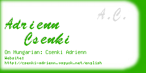 adrienn csenki business card